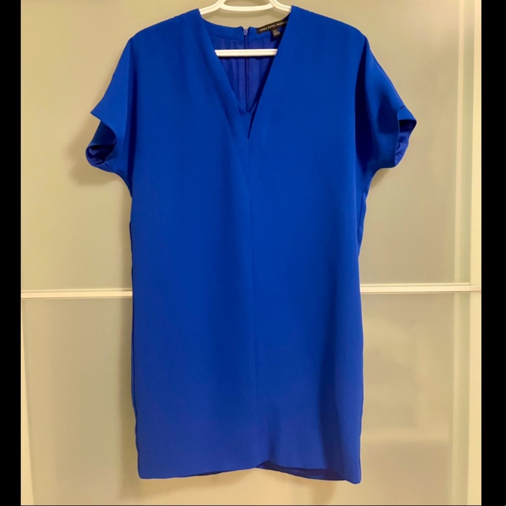 Saks Fifth Avenue shift dress - Admiral Blue - S